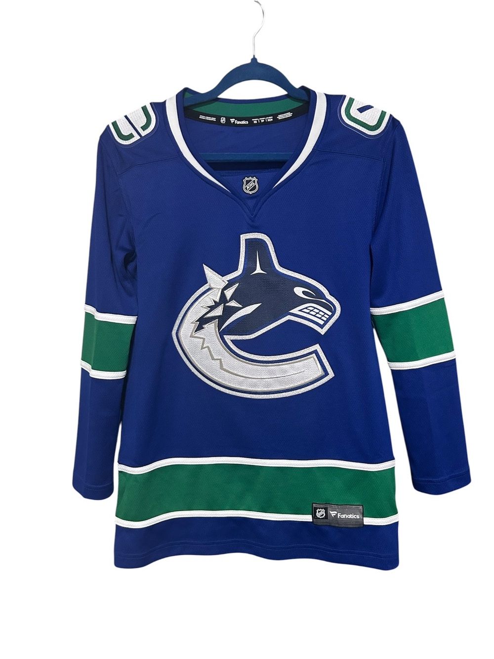 Vancouver Canucks Official NHL Fanatics Women’s Jersey | Size XS